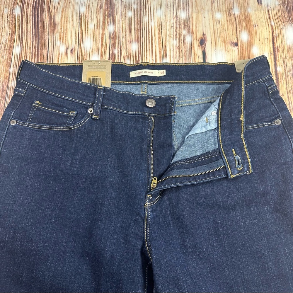 NWT Levis Classic Straight Women’s Mid Rise Jeans Size ( 14) 32x30 - Picture 10 of 16